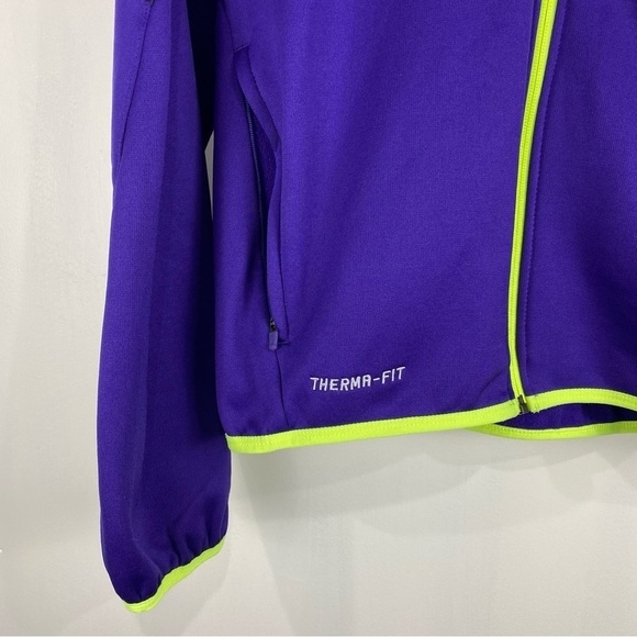 Nike Women's Therma-Fit Neon Fleece Full Zip Up Hooded Jacket Sporty Size Medium - Picture 3 of 7